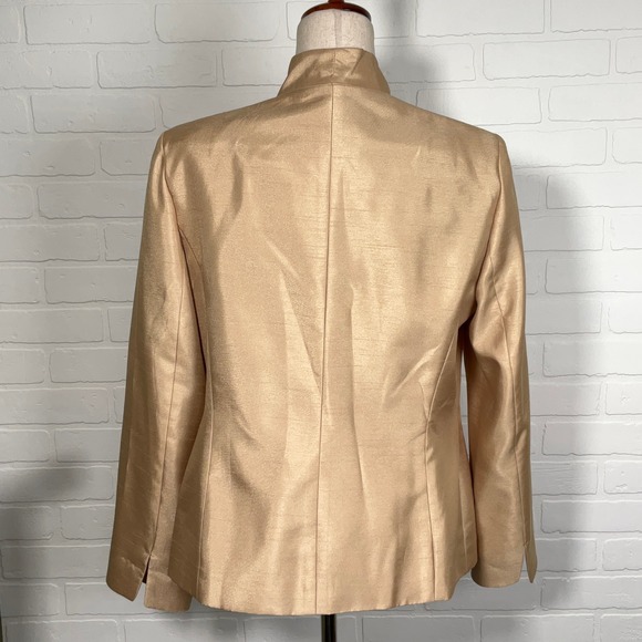 Jones Wear Skirt Suit Women 12 Gold Shimmer Button Party Formal Wedding‎ Church - Picture 3 of 16
